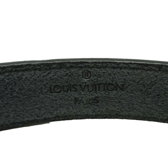 LOUIS VUITTON Brasserie Vou Good Luck Women's Bracelet M64447 Leather Noir [Blac - Picture 6 of 9